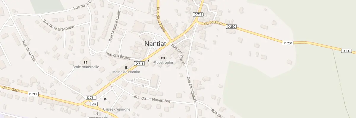 Plan du 6 Rue des Vignes à Nantiat