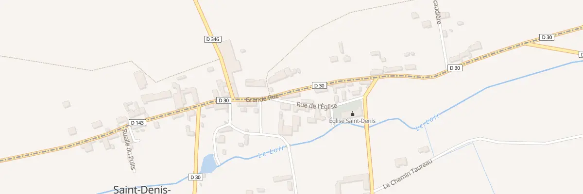 Plan du 1 Rue de l’Eglise à Saint-Denis-des-Puits