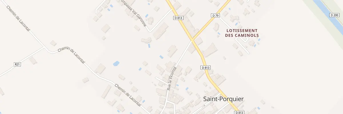 Plan du 2 Rue la Vicomté à Saint-Porquier