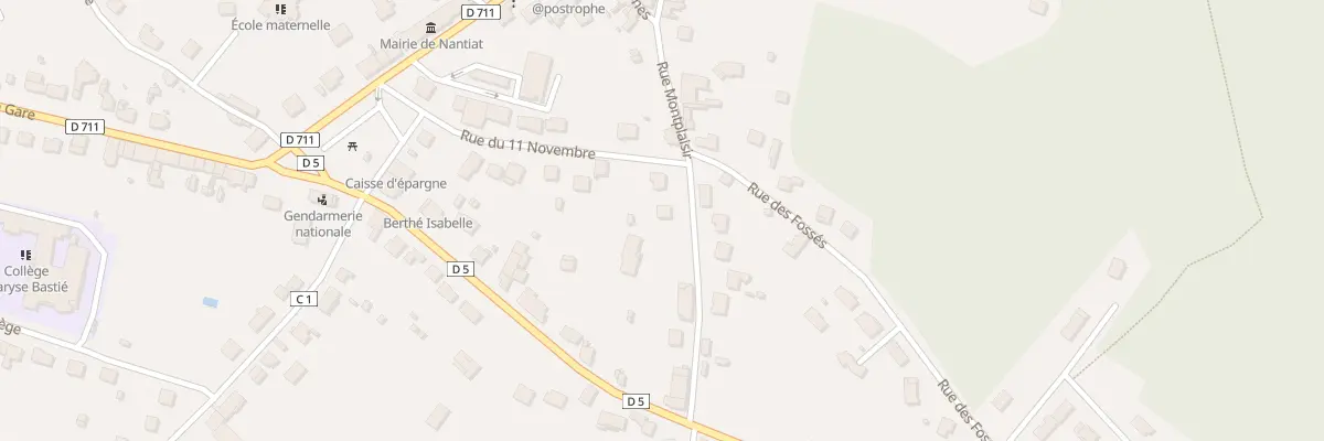 Plan du 24 Rue Montplaisir à Nantiat