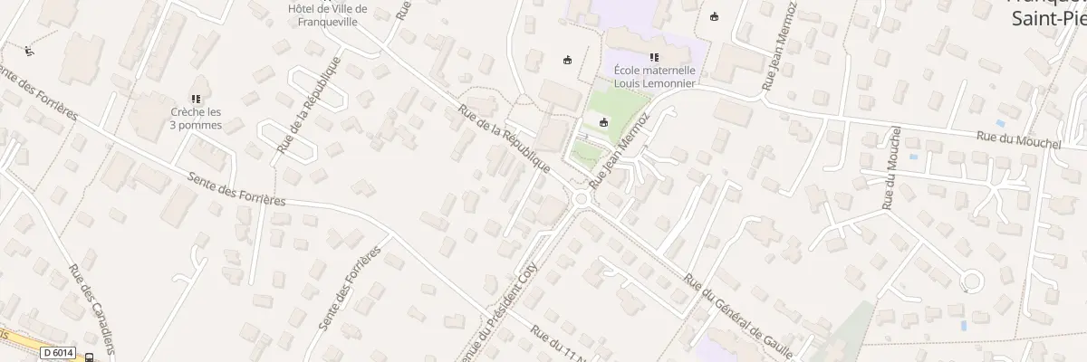 Plan du 17 Rue de la République à Franqueville-Saint-Pierre