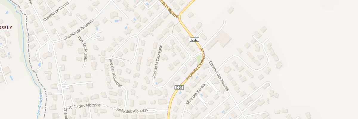 Plan du 25 Rue de la Cassagne à Saint-Lys