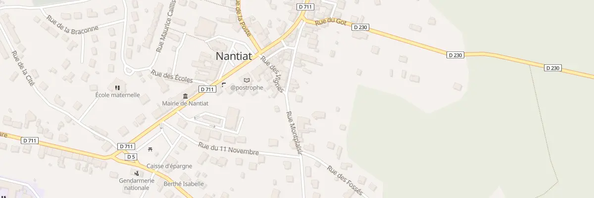 Plan du 17 Rue Montplaisir à Nantiat