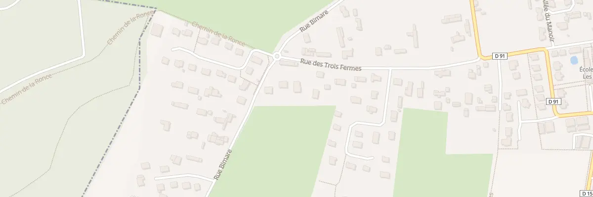 Plan du 279 Rue des Trois Fermes à Roncherolles-sur-le-Vivier