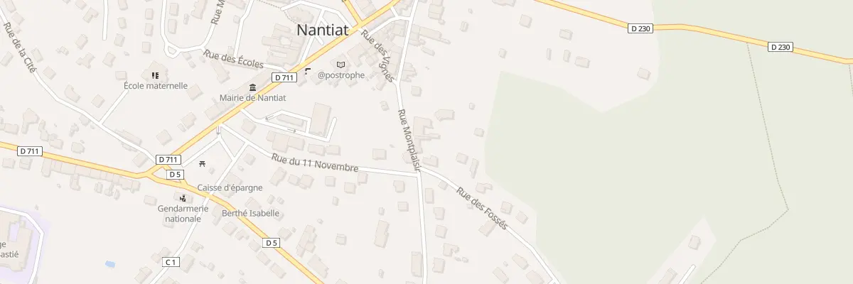 Plan du 23 Rue Montplaisir à Nantiat