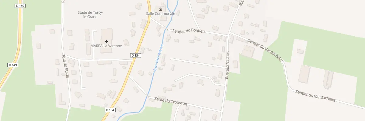 Plan du 390 Rue aux Vaches à Torcy-le-Grand