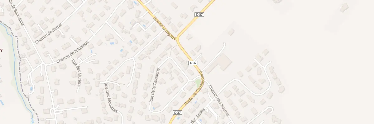 Plan du 2 Rue de la Cassagne à Saint-Lys