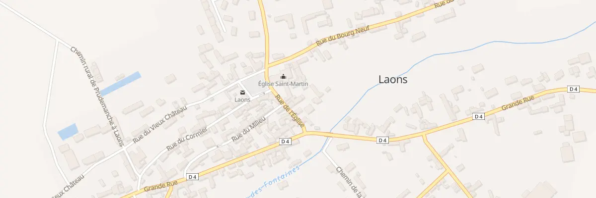Plan du 3 Rue de l’Église à Laons