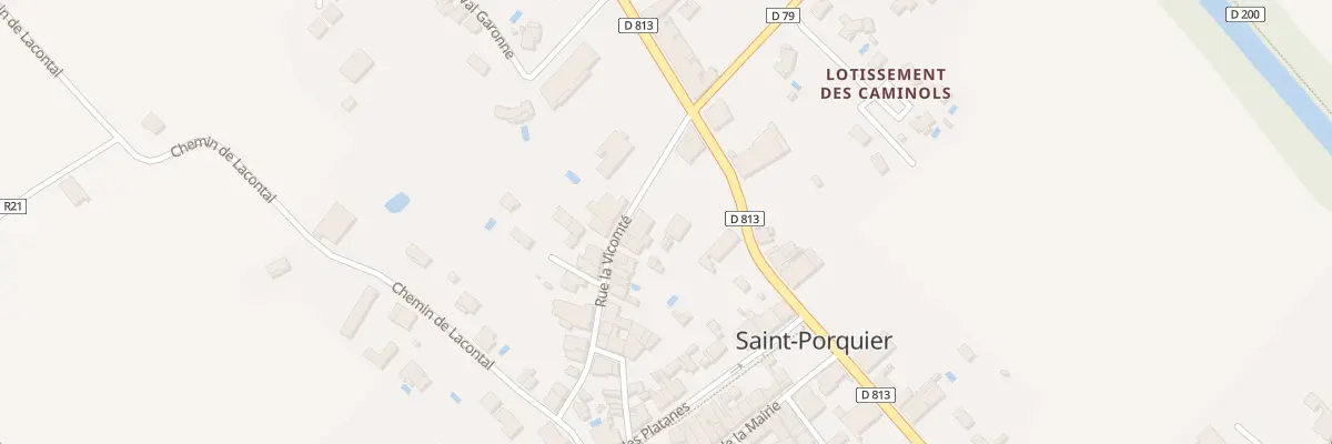 Plan du 5 Rue la Vicomté à Saint-Porquier