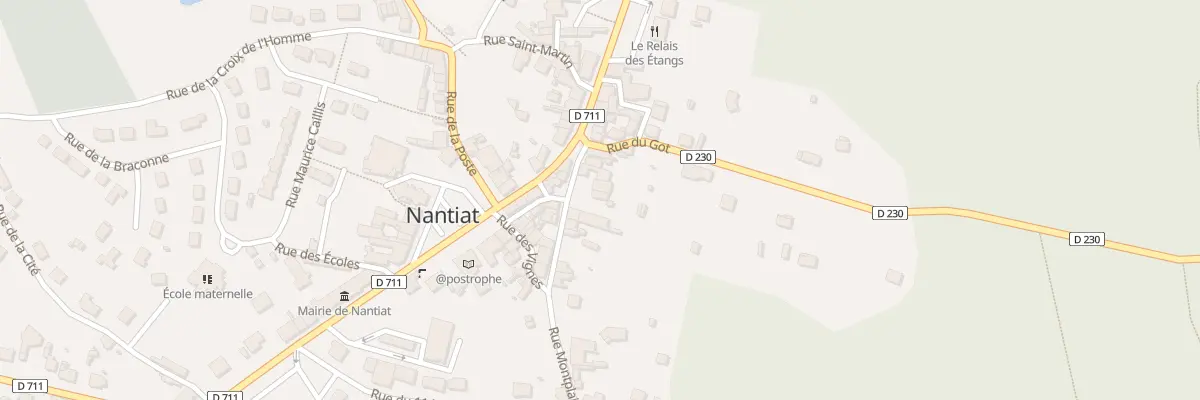 Plan du 5631 Le Bourg Est à Nantiat