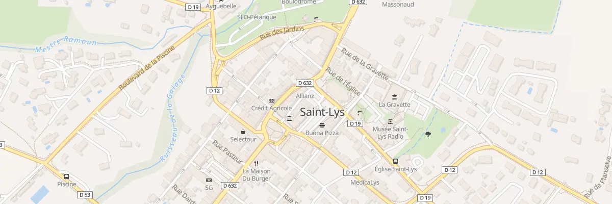 Plan du 2 Pl Rene Bastide à Saint-Lys
