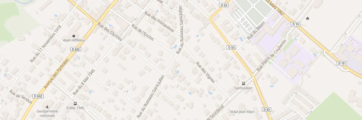 Plan du 9 Rue du Ruisseau St Julien à Saint-Lys