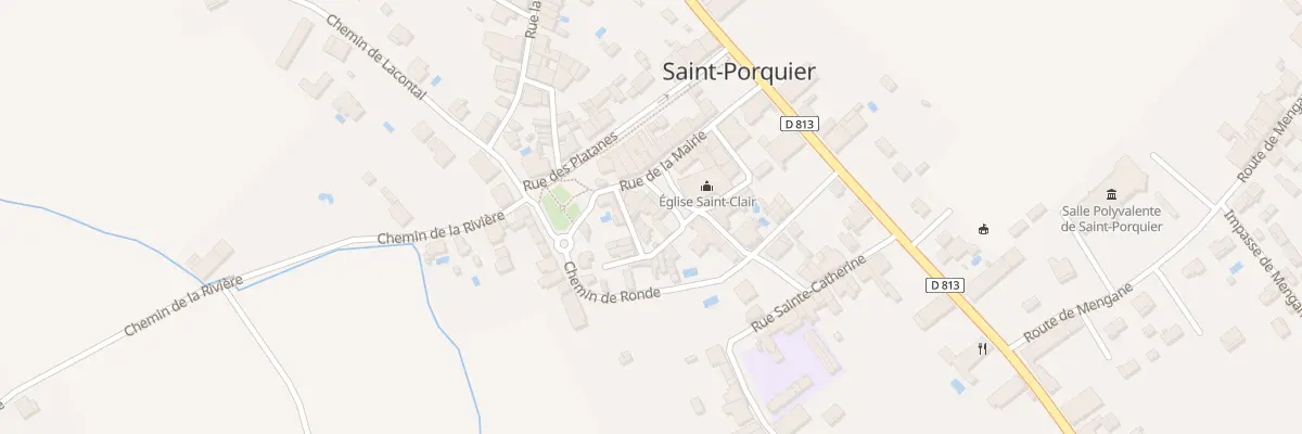 Plan du 4 Pl de l’Hôtel de Ville à Saint-Porquier