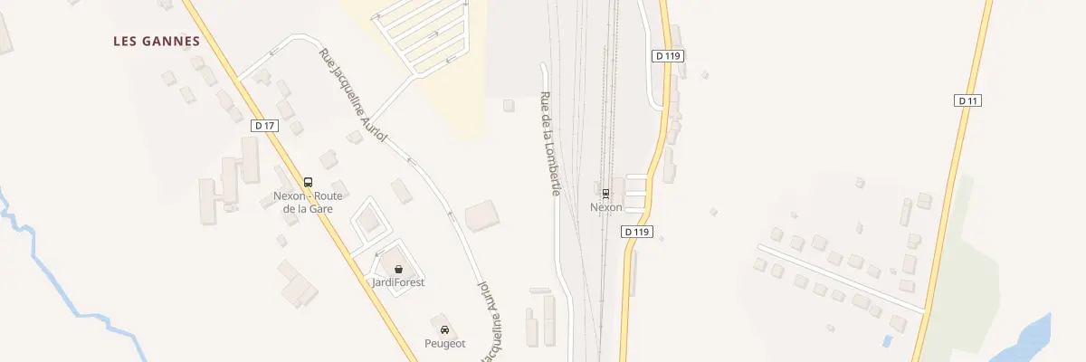 Plan du 5000 Rue de La Lombertie à Nexon