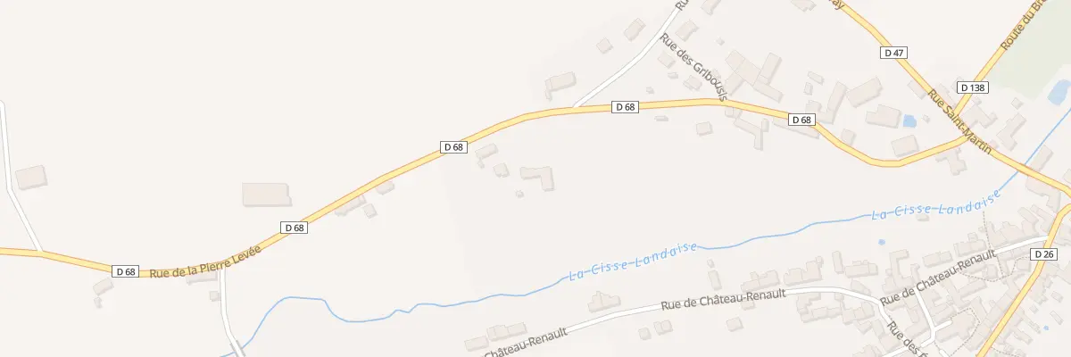 Plan du 440 Rue de la Pierre Levée à Landes-le-Gaulois