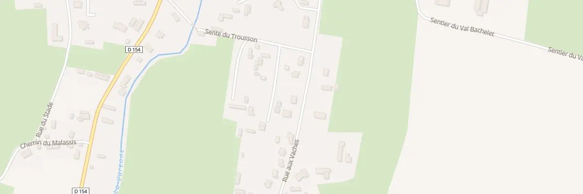 Plan du 590 Rue aux Vaches à Torcy-le-Grand