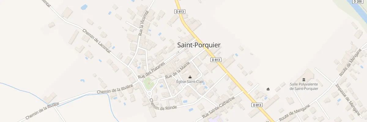 Plan du 6 Rue de la Mairie à Saint-Porquier