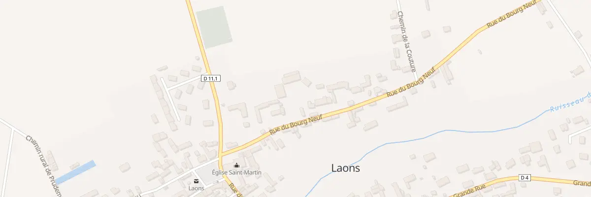 Plan du 5 Rue du Bourg Neuf à Laons