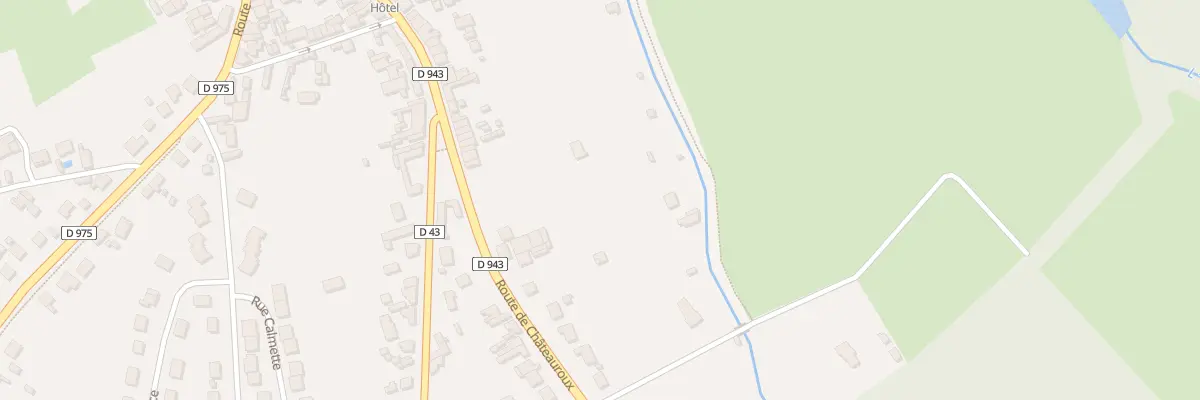 Plan du 83 Rte de Châteauroux à Châtillon-sur-Indre