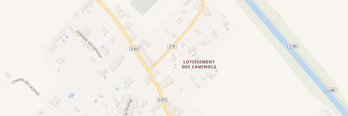 Plan du 4 D 79 des Barthes à Saint-Porquier