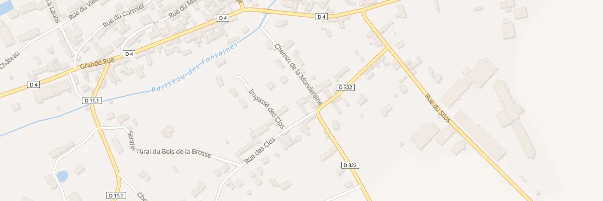 Plan du 8 Rue des Clos à Laons