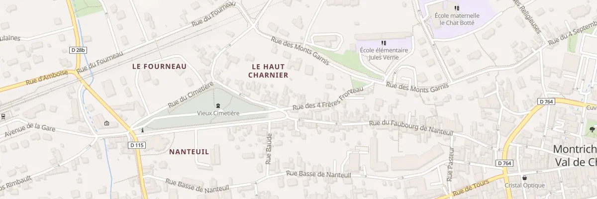 Plan du 24 Rue des 4 Freres Fronteau à Montrichard Val de Cher
