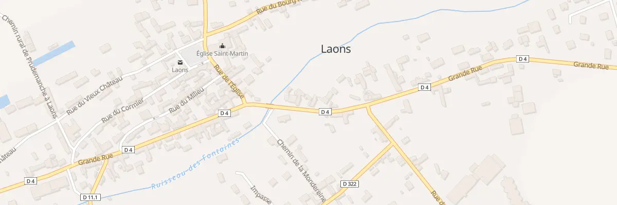 Plan du 42 Rue Grande Rue à Laons