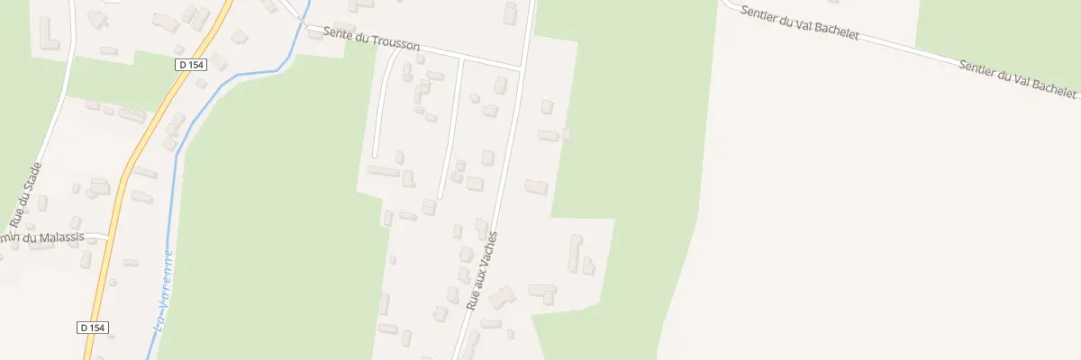 Plan du 587 Rue aux Vaches à Torcy-le-Grand