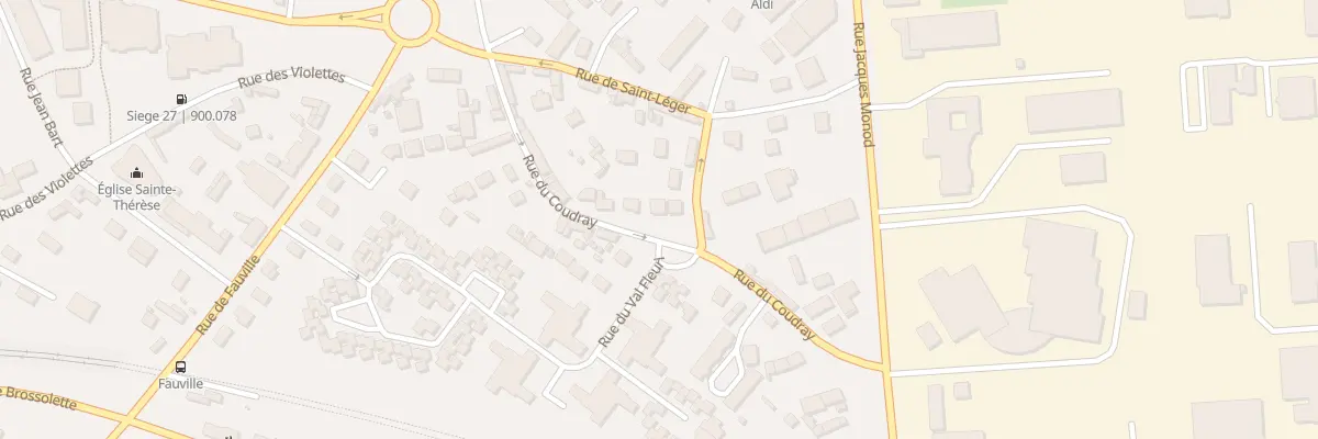 Plan du 17 Rue du Coudray à Évreux