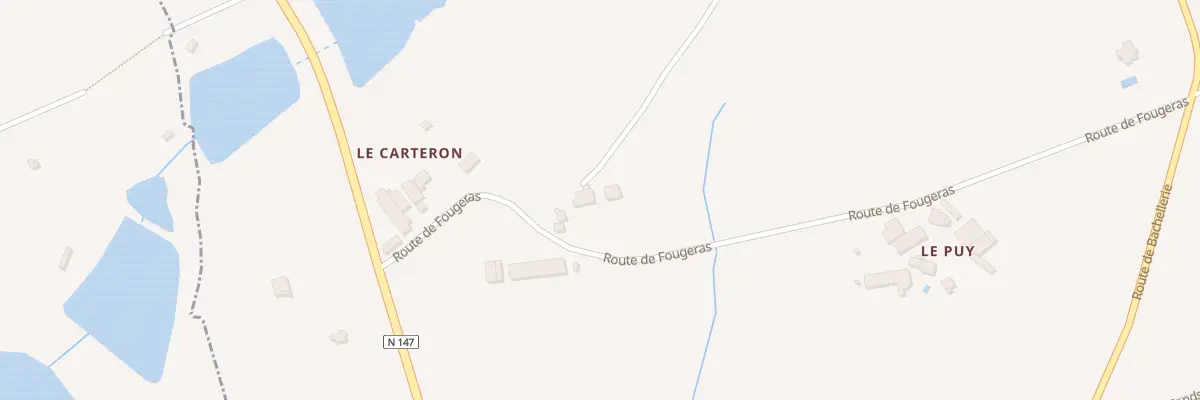 Plan du 14 Rte de Fougeras à Saint-Jouvent