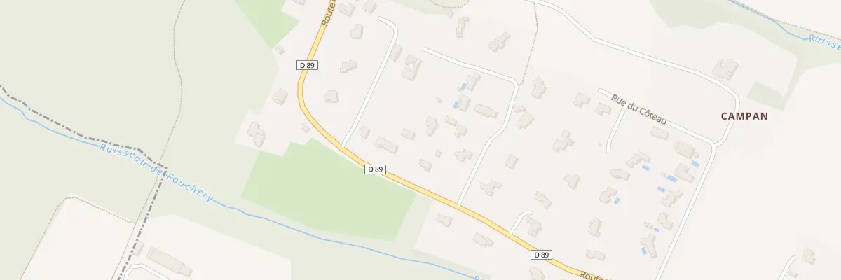 Plan du 64B Campan à Menville