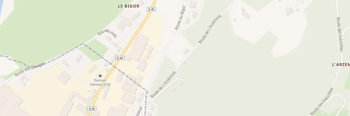 Plan du 87A Le Bigor à Aubas