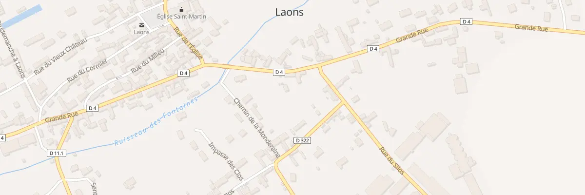 Plan du 4B Rue des Clos à Laons