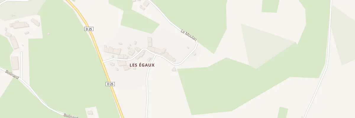 Plan du 5364 Les Egaux à Rancon