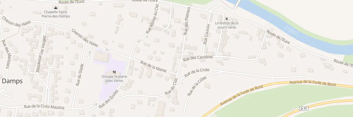 Plan du 8 Rue des Platriers aux Damps