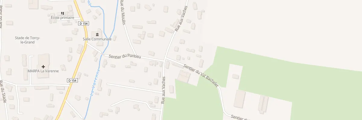 Plan du 295 Rue aux Vaches à Torcy-le-Grand