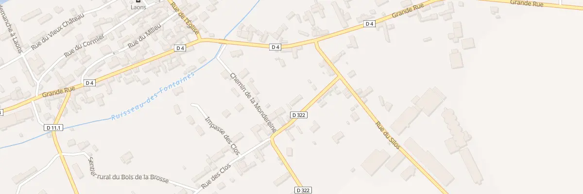 Plan du 4 Rue des Clos à Laons