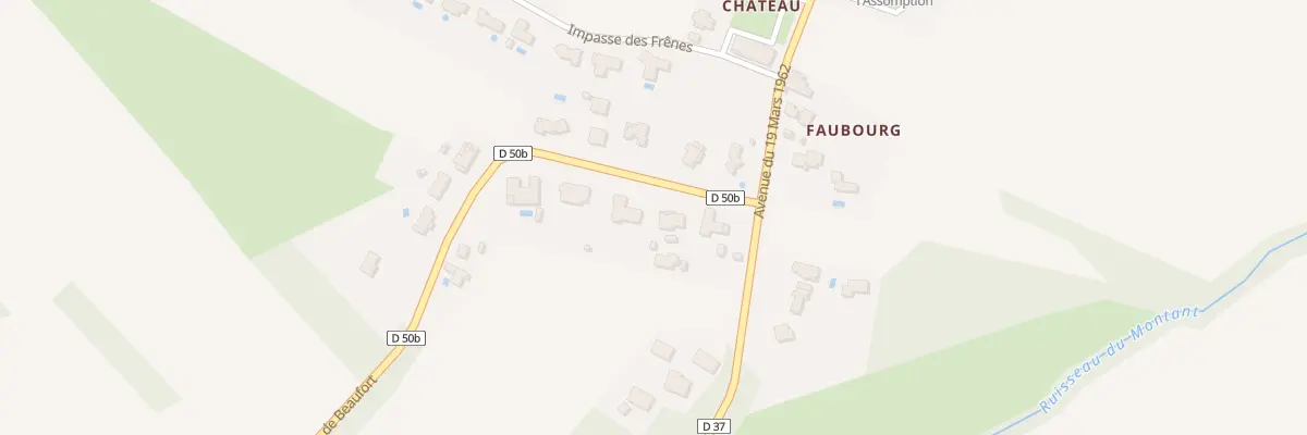 Plan du 83 Rte de Beaufort à Cambernard