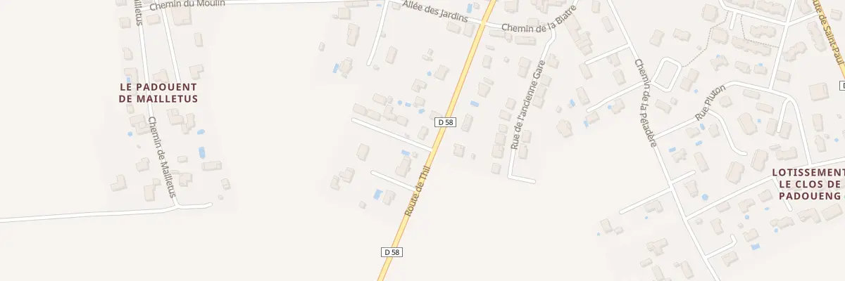 Plan du 354 Rte de Thil à Launac