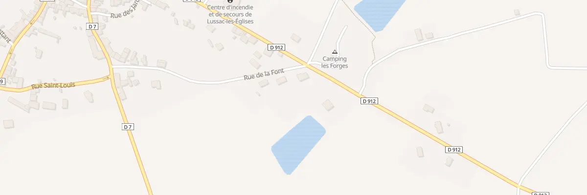 Plan du 6 Rue de la Font à Lussac-les-Églises