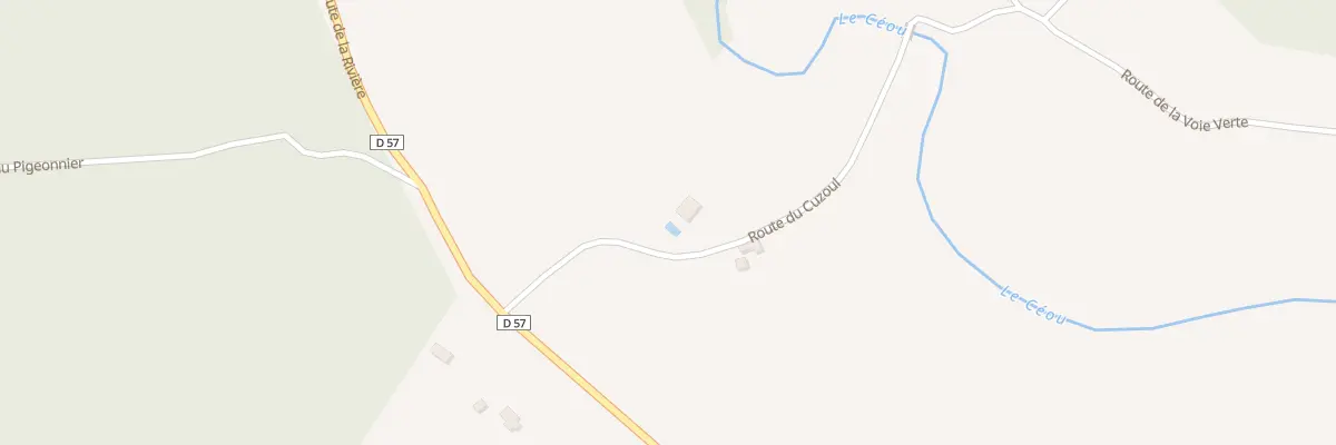 Plan du 125 Rte du Cuzoul à Daglan
