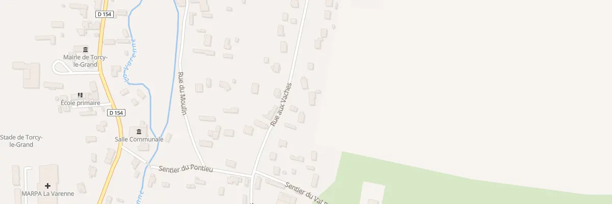 Plan du 167 Rue aux Vaches à Torcy-le-Grand