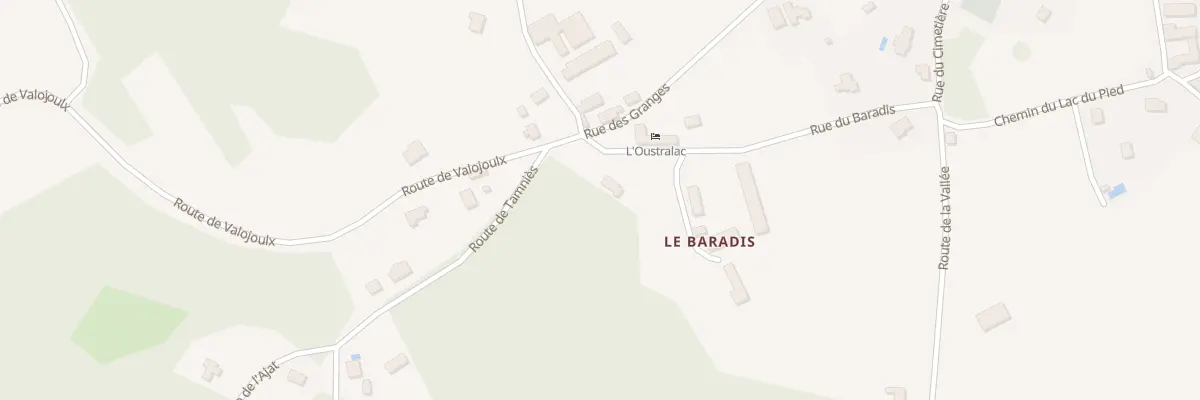 Plan du 334 Le Baradis à La Chapelle-Aubareil