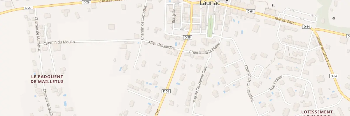Plan du 147 Le Padouent de Mailletus à Launac