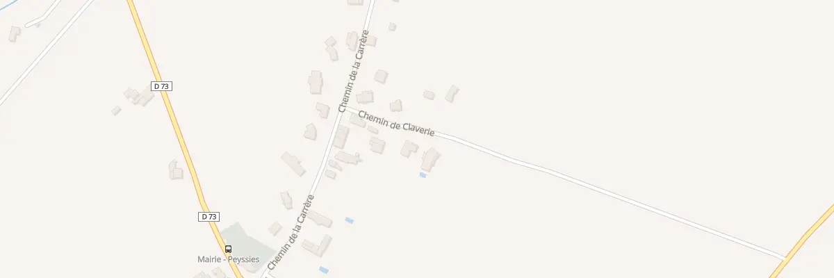 Plan du 6 Che de Claverie à Peyssies