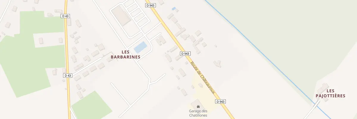 Plan du 68 Rte de Châteauroux à Châtillon-sur-Indre