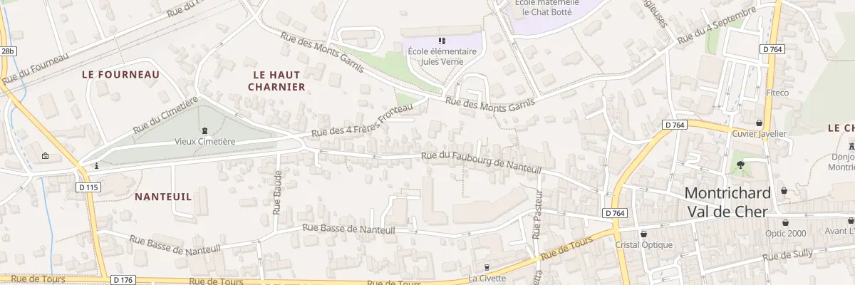 Plan du 40 Rue du Faubourg de Nanteuil à Montrichard Val de Cher