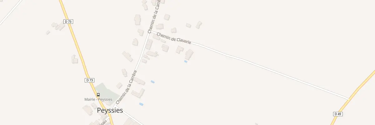 Plan du 8 Che de Claverie à Peyssies