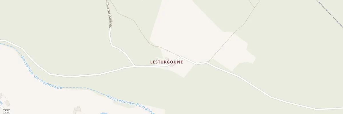Plan du 777 Che de Balières à Pomarède