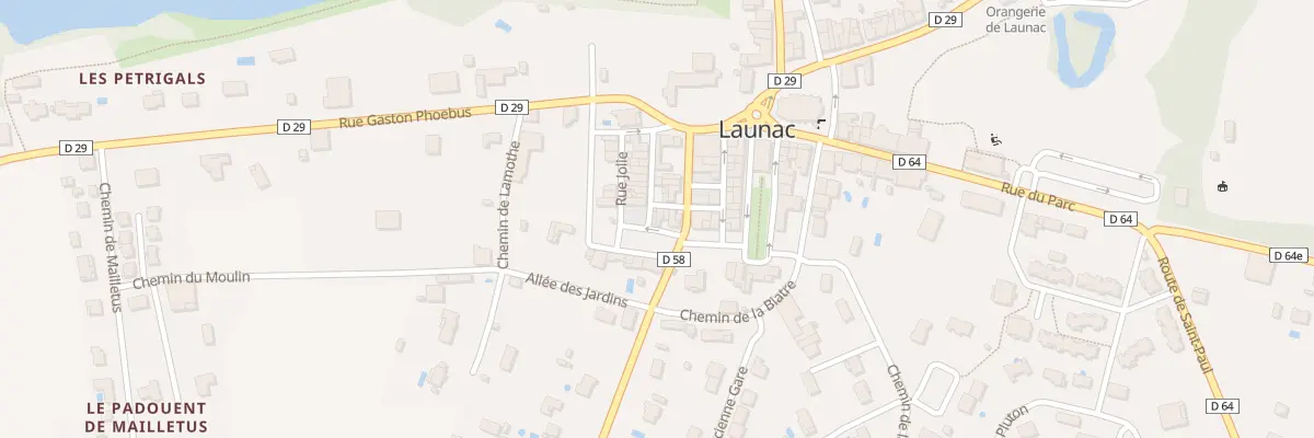Plan du 233 Village à Launac